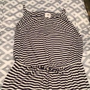 CAbi Boat Stripe maxi dress medium.